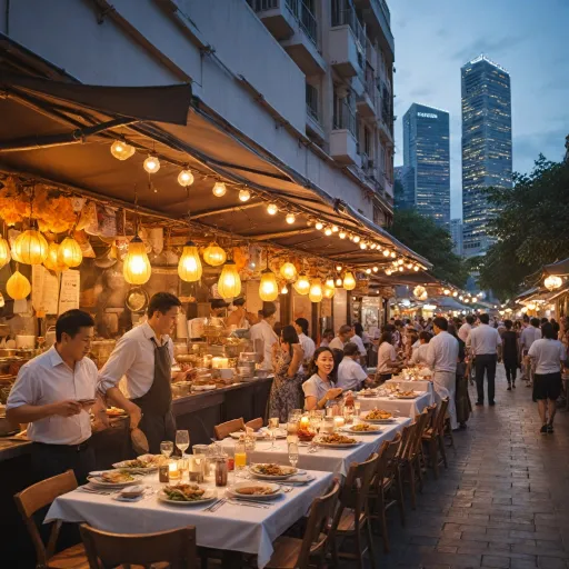An elegant guide to food in Singapore from luxury hotel tables to hawker treasures