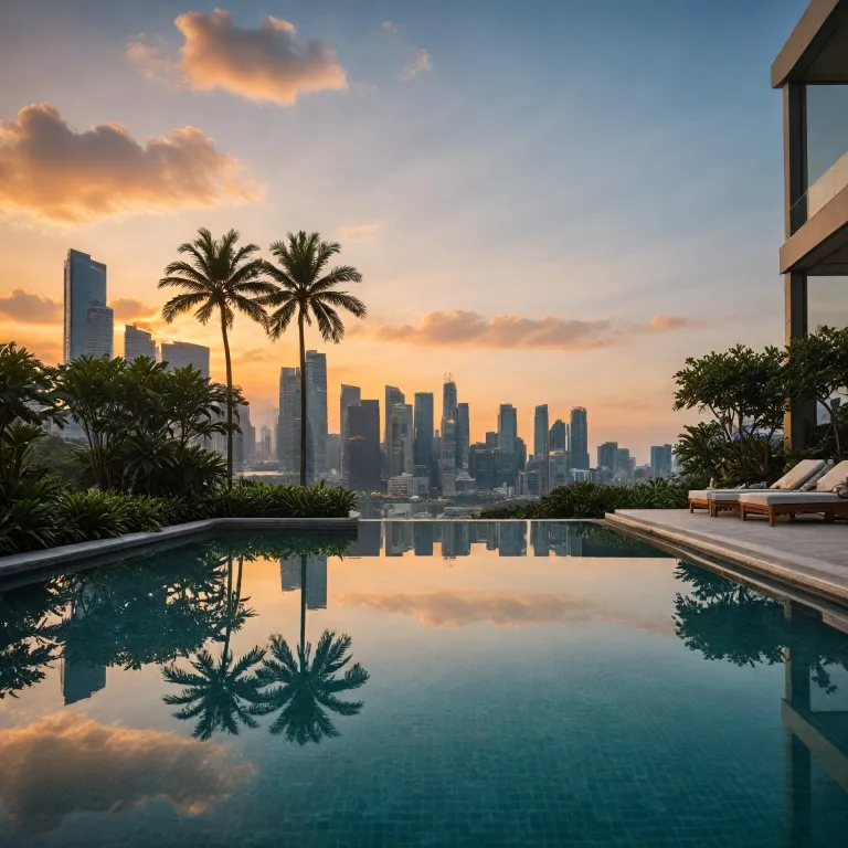 Elegant singapore swimming pool hotel escapes for a refined city stay