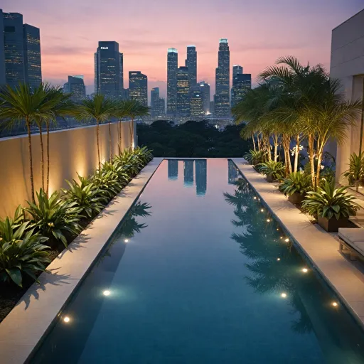Elegant hotels with lap pools in Singapore for refined urban stays
