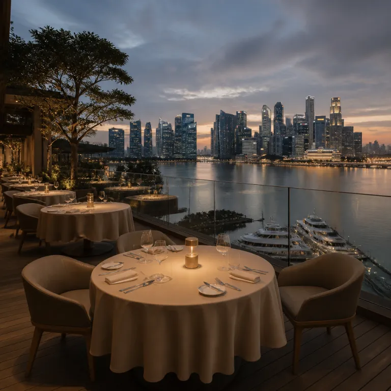 Marina Bay dining experiences for luxury hotel guests in Singapore