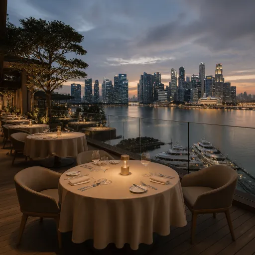 Marina Bay dining experiences for luxury hotel guests in Singapore
