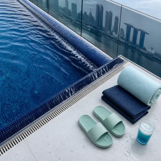 Singapore Sands infinity pool: elevated stays above Marina Bay